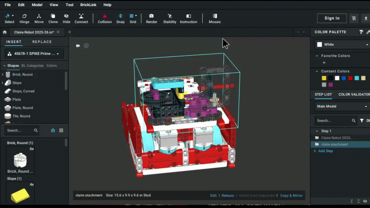 BrickLink Studio CAD model