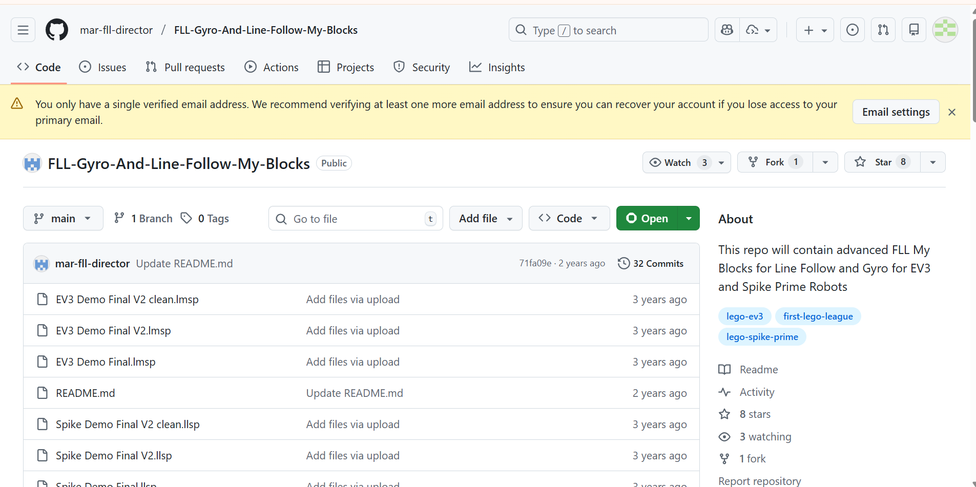 GitHub repository screenshot