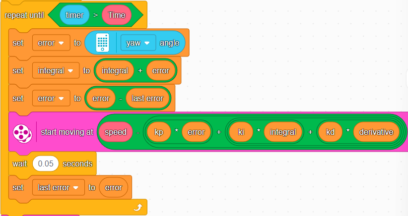 SPIKE Prime block-based programming example